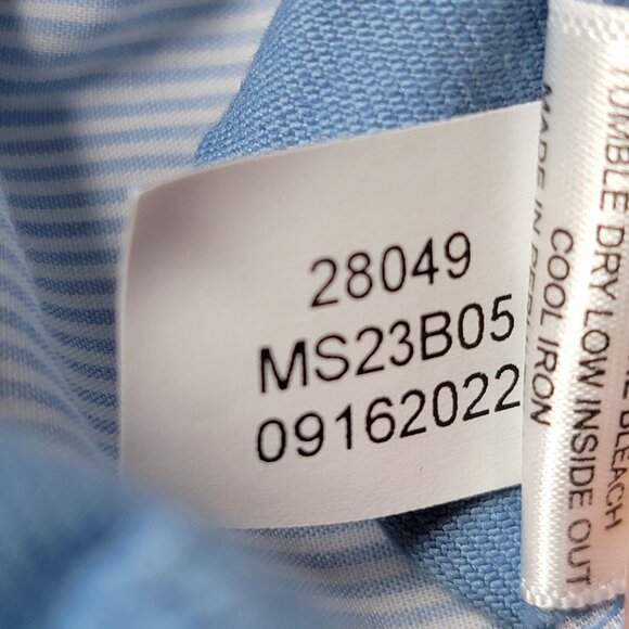 Peter Millar Pilot Twill Shorts Mens Size 33 Blue Chino Pima Cotton Stretch - Picture 14 of 15